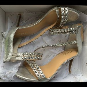 Thalia Sodi Darrla Silver Dress Sandal